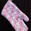 Williams Sonoma Pink Stripe Oven Mitt Adult Pot Holder