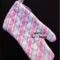 Williams Sonoma Pink Stripe Oven Mitt Adult Pot Holder
