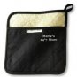 WILLIAM SONOMA Logo Black Oven Mitt Quilted Pot Holder