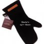 Williams Sonoma Suede BBQ Grill Black Oven Mitt Glove Pot Holder