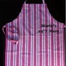 Williams Sonoma Fuchsia Stripe Adult Apron Pottery Barn
