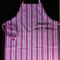 Williams Sonoma Fuchsia Stripe Adult Apron Pottery Barn