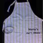 Williams Sonoma Mint Stripe Adult Apron Pottery Barn