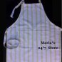 Williams Sonoma Mint Stripe Adult Apron Pottery Barn