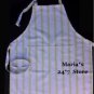 Williams Sonoma Mint Stripe Adult Apron Pottery Barn