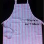 Williams Sonoma Pink Green Stripe Adult Apron Pottery Barn