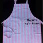 Williams Sonoma Pink Green Stripe Adult Apron Pottery Barn