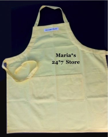 Williams Sonoma Logo Lemon Yellow Adult Apron Pottery Barn