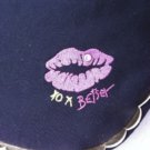 Betseyville by Betsey Johnson Leather Purse Black  Gold Beaded  $79