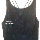 Bari Jay Evening Dress Navy Beaded Formal Women's Sz 7/8