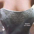 NEW Mori Lee Evening Beaded Dress Formal Satin Skirt Women's Sz 12 $140