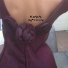 NEW Fiesta Evening Burgundy Chiffon Dress Formal Women's Sz Lg $120.