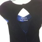 NEW:  Fashion 1001 Nights Evening Navy Velvet Dress Formal Women's Sz 9/10