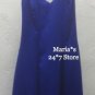 NEW W Too Evening Royal Blue Dress Satin Halter Formal Women's Sz 14 $190.