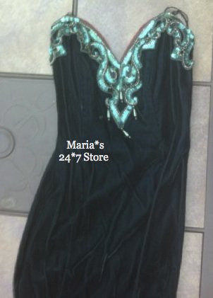 NEW Roberta Evening Velvet Hunter Dress Formal Women's Sz 3/4