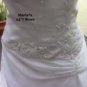 Eden Bridal Wedding Dress Gown Spaghetti Straps Women's Sz 6