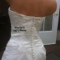 Eden Bridal Wedding Dress Gown Spaghetti Straps Women's Sz 6