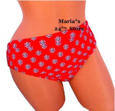 Tommy Hilfiger Red Bikini Swim Suit Bottom Women's Sz 10