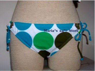 ROXY Dots Bikini Swim Suit Bottom Women's Sz Lg