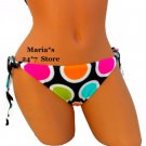ROXY Multi Dots Bikini Swim Suit Bottom Women's Sz Sm, Lg