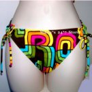ROXY Brown Logo Bikini Swim Suit Bottom Women's Sz Sm