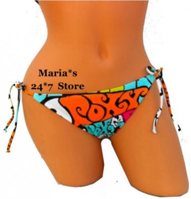 ROXY Bikini Logo Swim Suit Bottom Women's Sz Sm