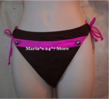 Maia Bikini Coco & Pink Swim Suit Bottom Women's Sz XL