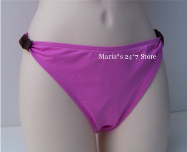 Maia Pink Brown Bikini Swim Suit Women's Bottom Sz XL
