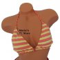 Maia Strip Halter Bikini Swim Suit Top Women's Sz XLg