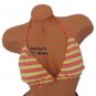 Maia Strip Halter Bikini Swim Suit Top Women's Sz XLg