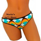 Raisins Swirl Dots Bikini Swim Suit Bottom Women's Large