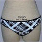 Raisins Black White Bikini Swim Suit Bottom Women's Med