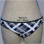 Raisins Black White Bikini Swim Suit Bottom Women's Med