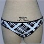 Raisins Black White Bikini Swim Suit Bottom Women's Med