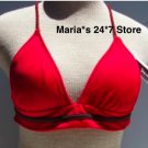 Raisins Red String Bikin Swim Suit Top Women's Sz Small