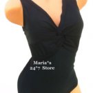 Great Lengths Knotted SWIMSUIT 1 Piece Black Women's Sz 10