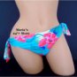 Athena Multi Floral Bikini Swim Suit Bottom Women's Sz 12
