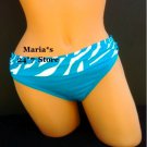 Athena Blue Bikini Swim Suit Bottom Women's Sz 8