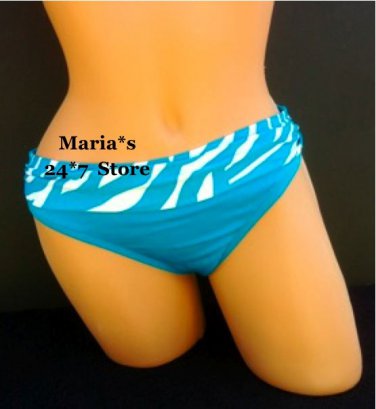 Athena Blue Bikini Swim Suit Bottom Women's Sz 8