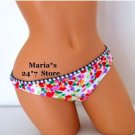 Rampage Floral Bikini Bottom Swim Suit Women's Sz Lg $45