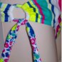Hurley Bikini Multi Stripe Bottom Swim Suit Women's Sz Med