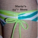 Hurley Stripe Bikini Bottom Swim Suit Women's Sz Med