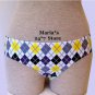 Local Motion Plaid Bikini Swim Suit Bottom Women's Med