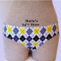 Local Motion Plaid Bikini Swim Suit Bottom Women's Med