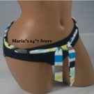 JAG Bikini Black Multi Belt Swim Suit Bottom Womens XL