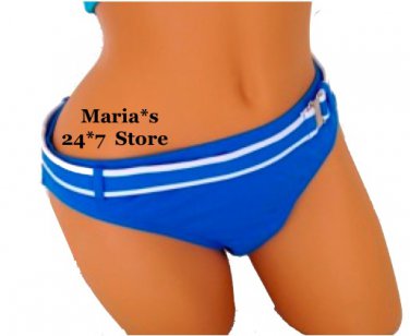 JAG Blue White Bikini Swim Suit Womens Bottom Sz XLg
