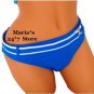 JAG Blue White Bikini Swim Suit Womens Bottom Sz XLg