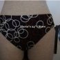INC Black Brown Bikini Swim Suit Women's Jr Bottom Sz 6