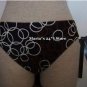 INC Black Brown Bikini Swim Suit Women's Jr Bottom Sz 6