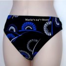 INC Black Fans Bikini Swim Suit Women's Bottom Sz 14